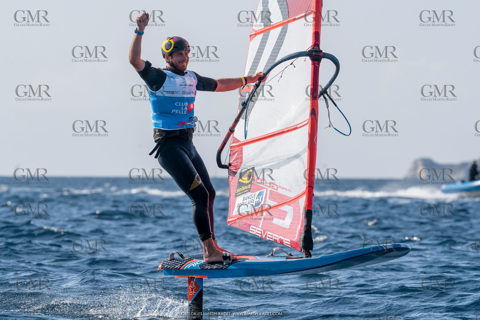 28 10 2021, Marseille, FRA, IQfoil European Championship organised by Club La Pelle, Medal races, Nicolas Goyard, world and European IQfoil 2021 male champion