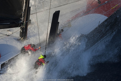 09 10 2017, Calvi (FRA,20), VOR 70 Babsy, Tentative de record autour de la Corse à la voile, skipper Franck Cammas