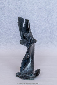 08 01 2023, Marseille (FRA,13), Oeuvre de Germaine Richier, Petit Bronze n°3 1956, Bronze patiné foncé, Epreuve d'exposition, fondeur : L. Thinot, Paris, 16,5 x 7 x 9 cm, Collection particulière