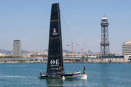 22 08 2023, Barcelona (ESP), 37th America's Cup, Orient Express Racing Team, AC 40 first training