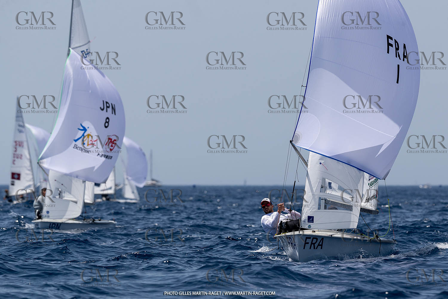09 07 2023, Marseille (FRA), Paris 2024 Sailing Test Event, Race Day 1, 470