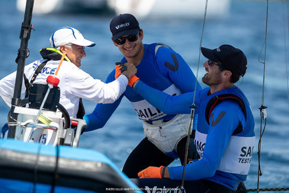 16 07 2023, Marseille, (FRA), Paris 2024 Olympic Games 2024 Sailing Test Event, Day 8, Medal race 49er Men