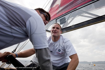 19 05 2010 - La Maddalena (ITA, Sardinia) Louis Vuitton Trophy - BMW ORACLE Racing - Training