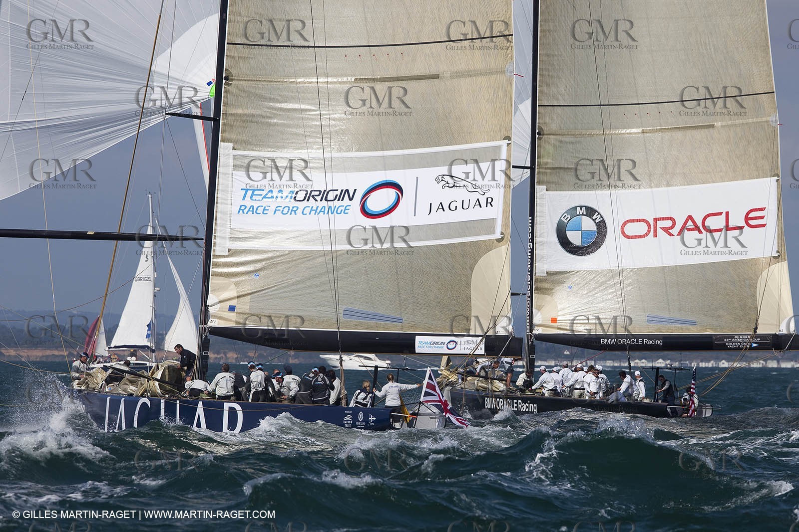 03 08 2010 - Cowes (UK, IOW) - The 1851 Cup -  BMW ORACLE Racing - Day 1.