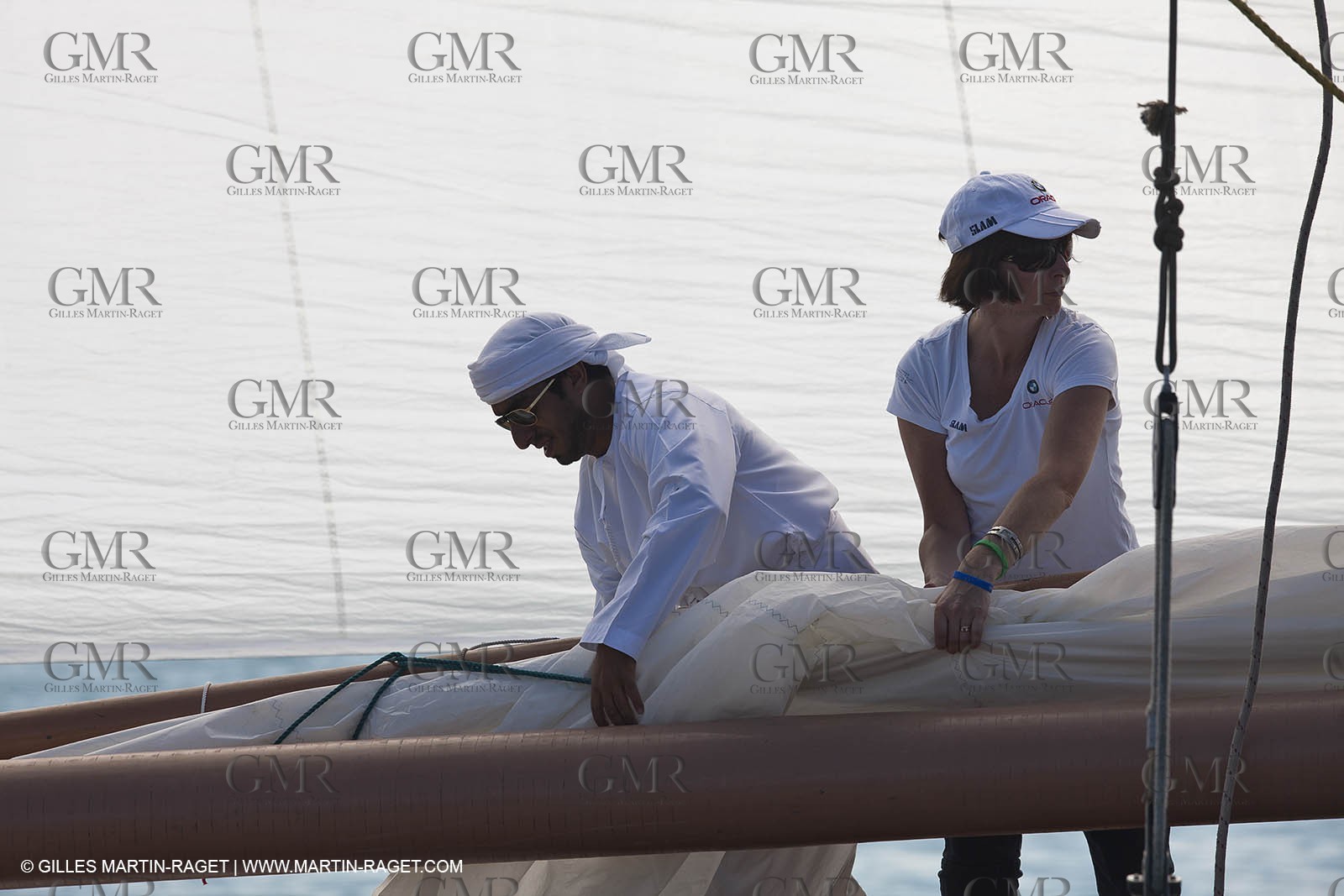 20 11 2010 - Dubai (UAE) - Dubai Louis Vuitton Trophy - Traditionnal dhow races for competing teams