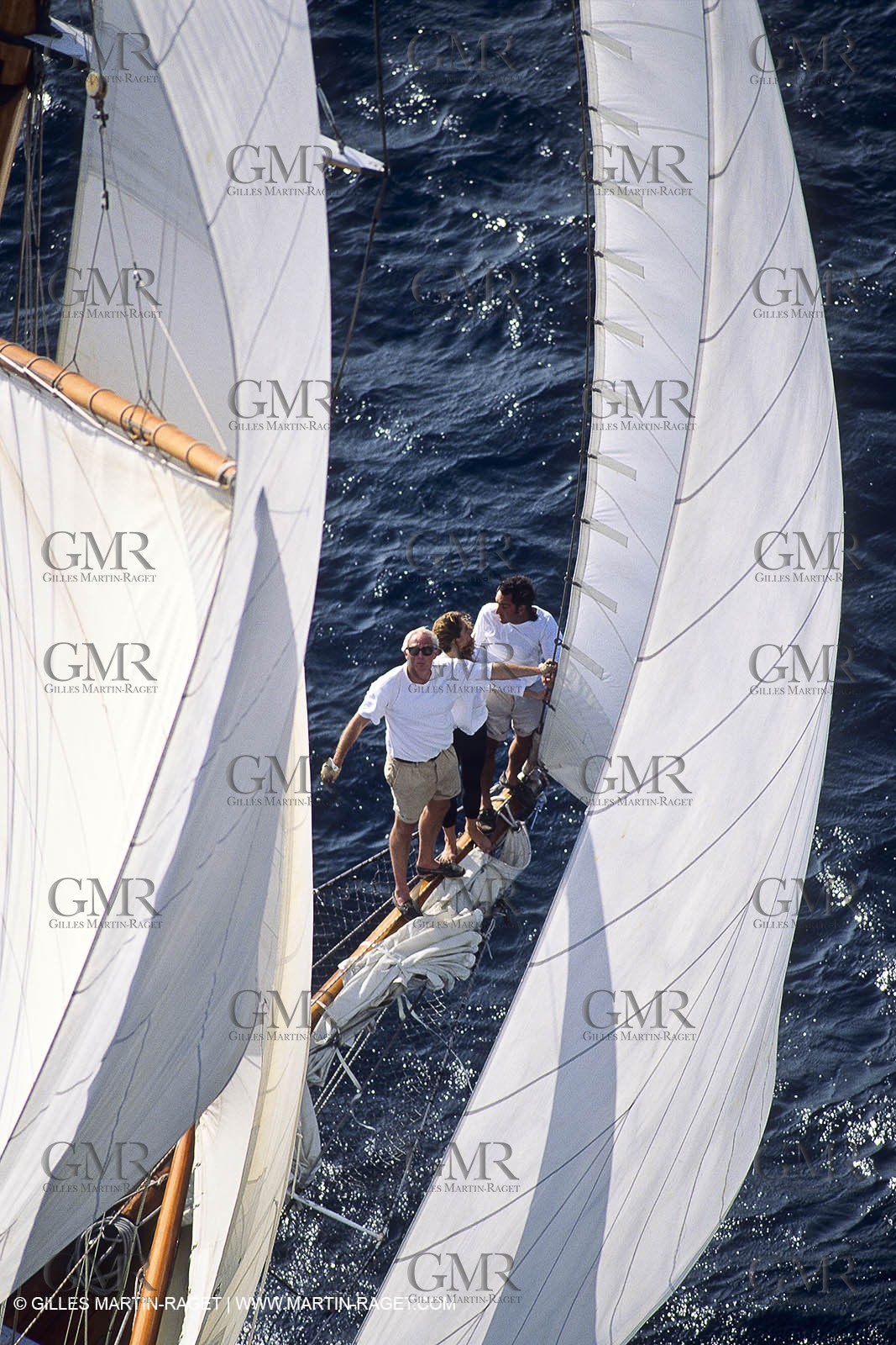 Sailing, Classic yachts, Nioulargue 1992,  Saint-Tropez (FRA,83)
