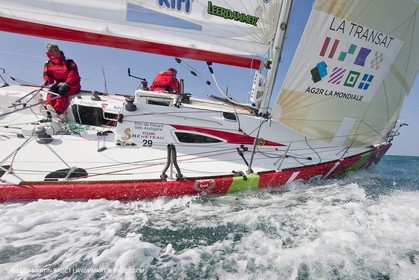 13 03 2010 -  La Grande Motte   Port Camargue (FRA) - Groupe Bel - Kito de Pavant   Sebastien Audigane training for Transat AG2R