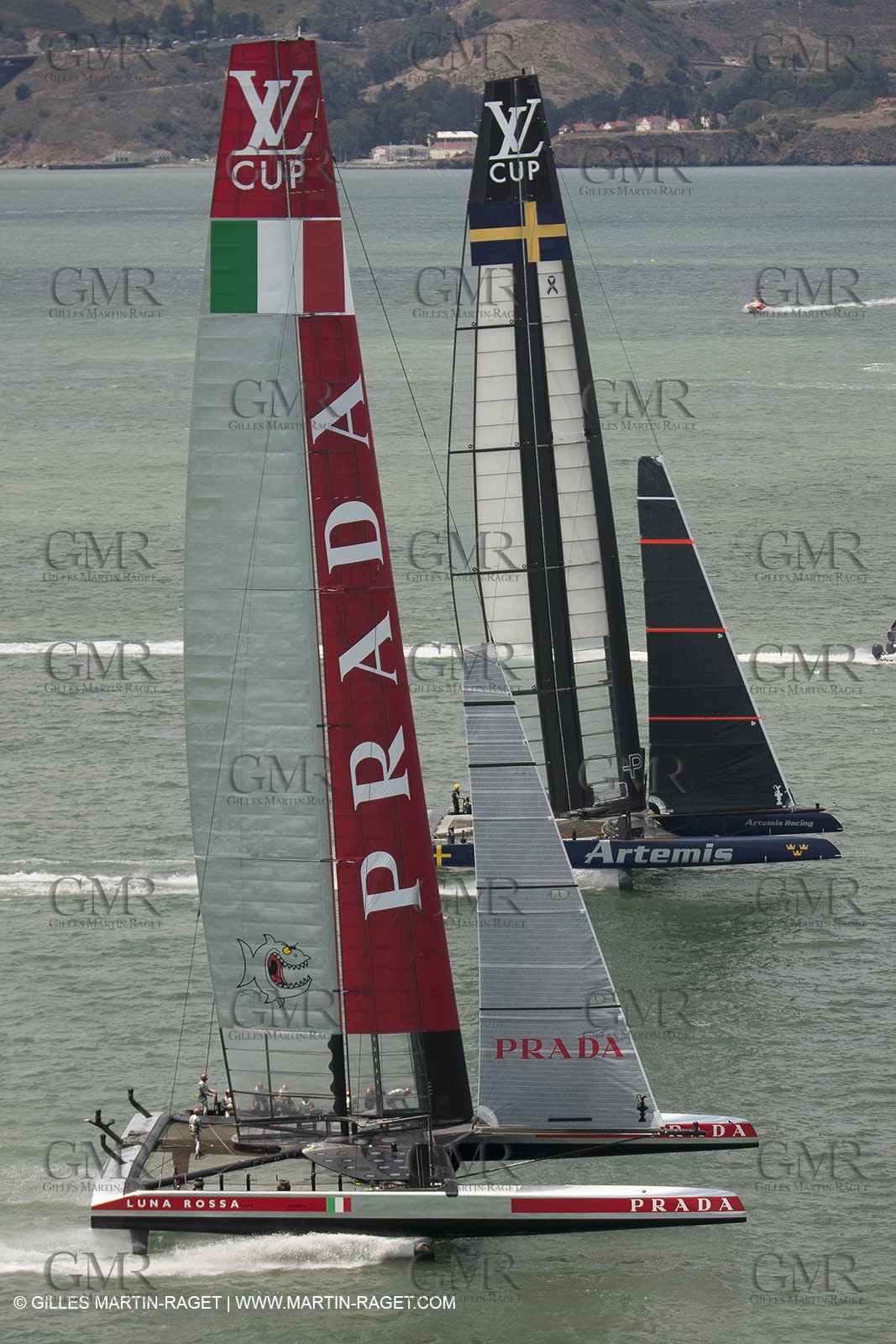 03 08 2013 - San Francisco (USA,CA) - 34th America's Cup - Louis Vuitton Cup - Semi-finals - Luna Rossa vs Artemis Racing - Race 1