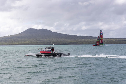 10 12 2020 - Auckland (NZL) - 36th America's Cup - Practice Sessions - Day 2 - TV Cat