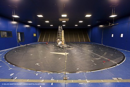 24 04 2009) - Milano (ITA) - 33rd America's Cup - BMW ORACLE Racing - Model testing at Milano Polythecnic school wind Tunnel