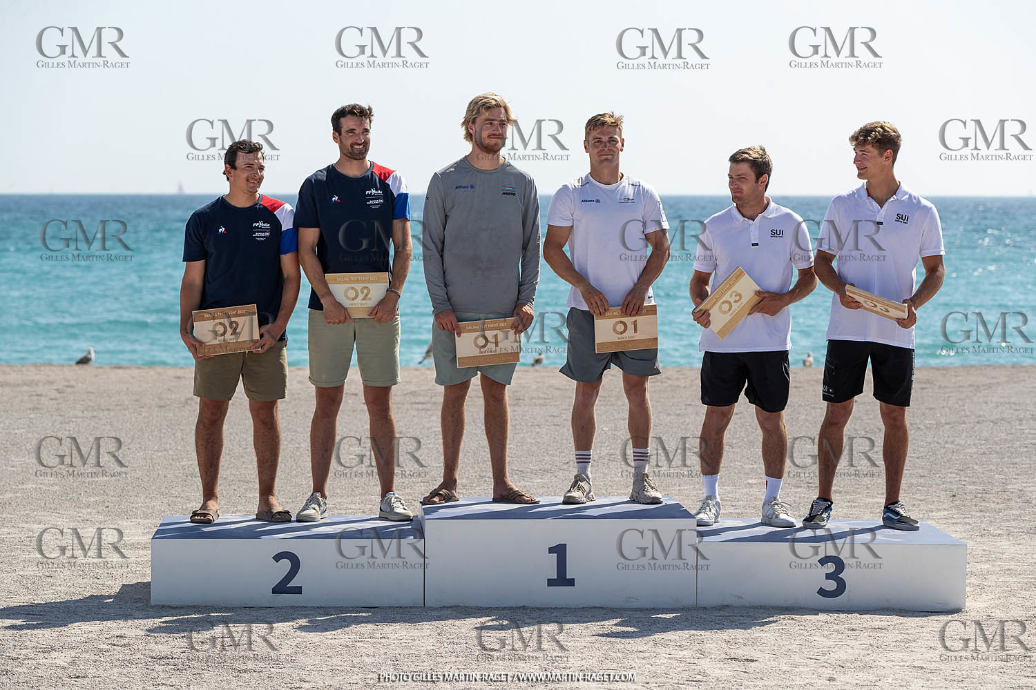 16 07 2023, Marseille, (FRA), Paris 2024 Olympic Games 2024 Sailing Test Event, Day 8, Medal race 49er Men