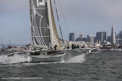 23 08 2012 - San Francisco (USA,CA) l'Hydroptère sails in San Francisco Bay