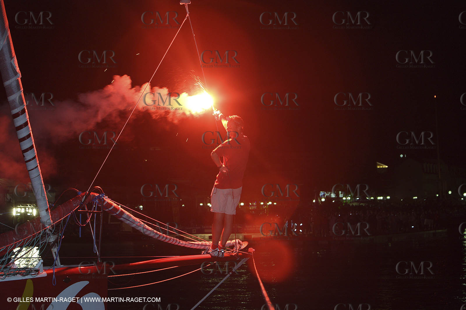 06 11 2006 - Pointe à Pitre Guadelupe (FRA) - Route du Rhum 2006 arrival - Thomas Coville (Sodebo)