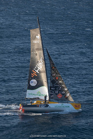 27 08 2021, Marseille (FRA), Transat Jacques Vabre 2021, Class 40, HBF-Reforest'Action (Kito de Pavant, Gwen Gbick)