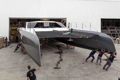 21 07 2020, La Grande Motte (FRA), Gunboat, Gunboat 68 SeaTilt out of the shed