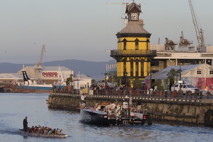 11 11 2014, Capetown (ZAF), Volvo Ocean Race 2014-15, Team Alvimedica, boat back in teh water