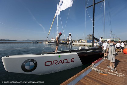 19 05 2010 - La Maddalena (ITA, Sardinia) Louis Vuitton Trophy - BMW ORACLE Racing - Training