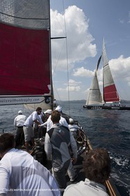 19 05 2010 - La Maddalena (ITA, Sardinia) Louis Vuitton Trophy - BMW ORACLE Racing - Training