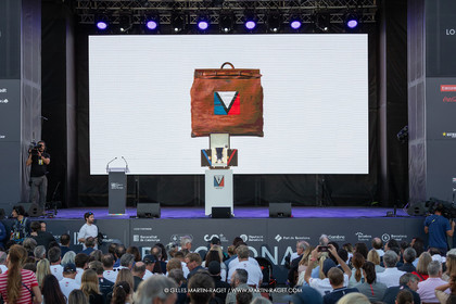 04 10 2024, Barcelona (ESP), 37th America's Cup, Louis Vuitton Cup Final, Race Day 7 , Prizegiving