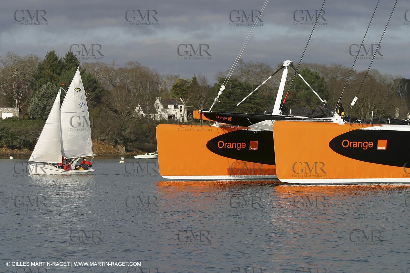 Vannes - Multiplast Boatyard - Orange II 1st sea trial