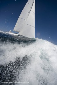Crusing monohull sailing