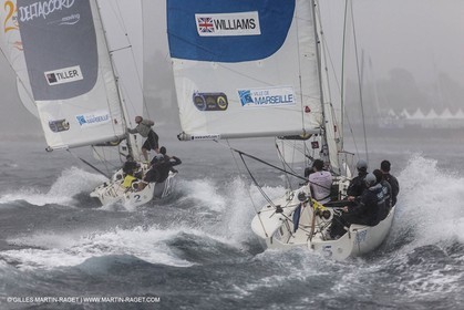 29 09 2012 - Marseille (FRA,13) - Alpari World Match Race Tour - Match Race France 2012 - Day 5 - Final Ian Williams (GBR) Vs William Tiller (NZL)