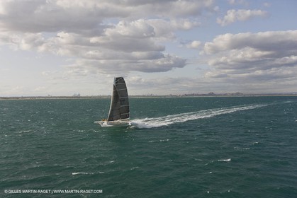 03 10 2008 - Fos   mer (FRA, 13) - L'Hydroptère - Tentative de record de vitesse