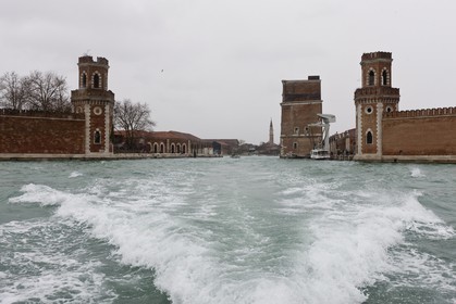 20 02 2012 - Venezia (ITA) - 34th America'sCup - Venezia 2012 America's Cup World Series - The Arsenale where the AC45 moorings, public village, media center and Club 45 will be located