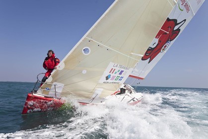 13 03 2010 - La Grande Motte   Port Camargue (FRA) - Groupe Bel - Entraînement Kito de Pavant   Sébastien Audigane en vue de la Transat AG2R 2010