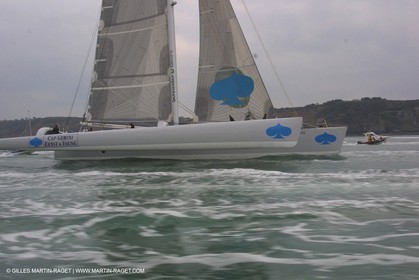 Geronimo - Jules Verne Trophy 2001 start - Brest