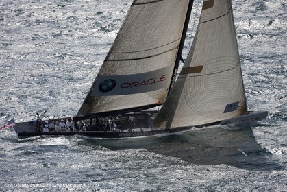 05 08 2010 - Cowes (UK, IOW) - The 1851 Cup -  BMW ORACLE Racing -  - Round The Island Race - From Ste Catherine to the Needles.