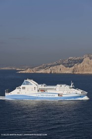 14 01 2012 - Marseille (FRA,13) - La Meridionale shipping company - the Piana off Marseille and the Calanques