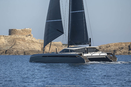 16 02 2019, Porquerolles (FRA,83), Gunboat 68 sail testing  3