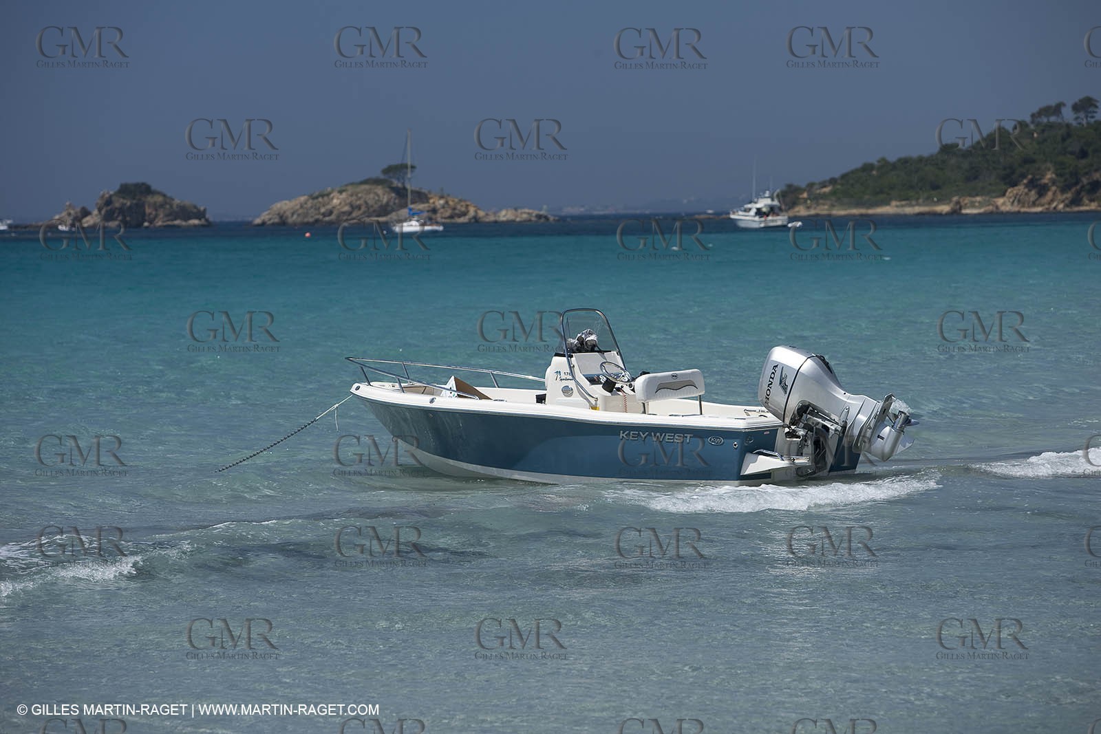 Motor boat mooring