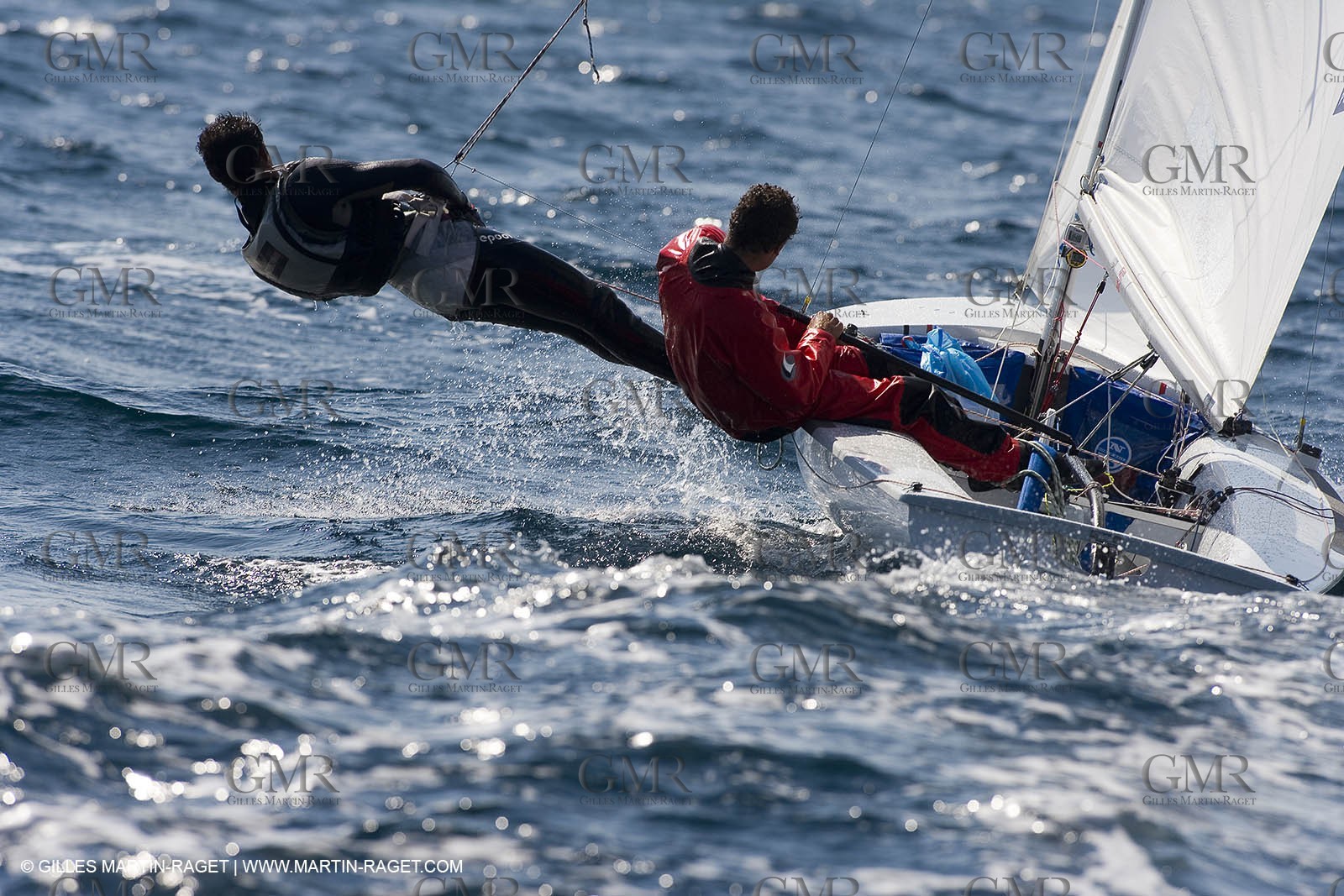 27 04 2007 - 2007 Semaine Olympique Française - Hyères (South of France) - Day 6 - Medal Race - Team France - 470 Homme -