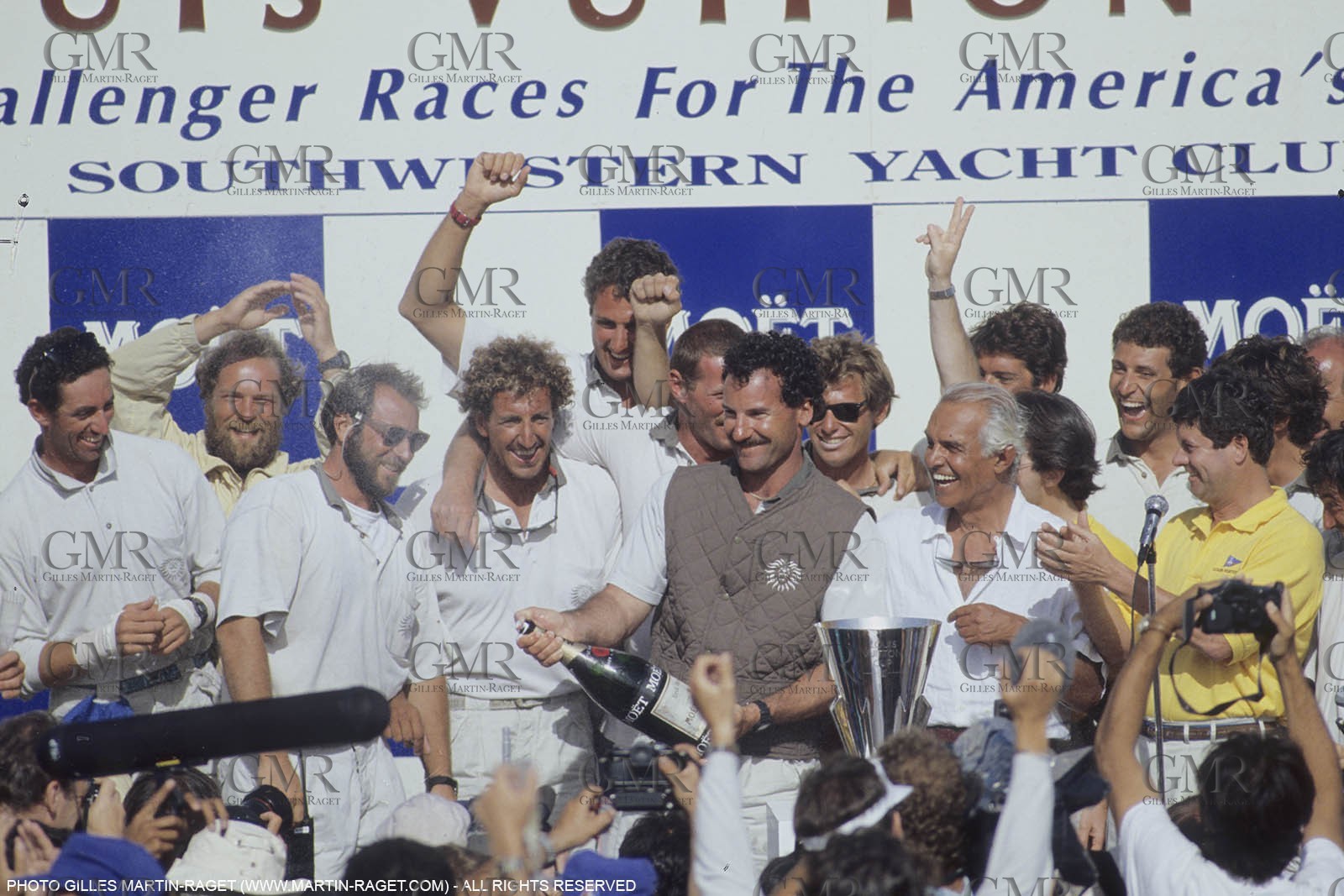 Sailing, Yacht Racing, America's Cup XXVIII, San Diego (USA,CA), 1992, Il Moro Di Venezia, Raoul Gardini