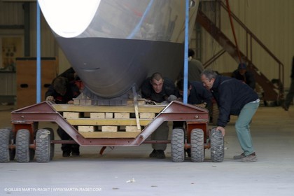 Vannes - Chantier Multiplast - sortie de chantier Orange II