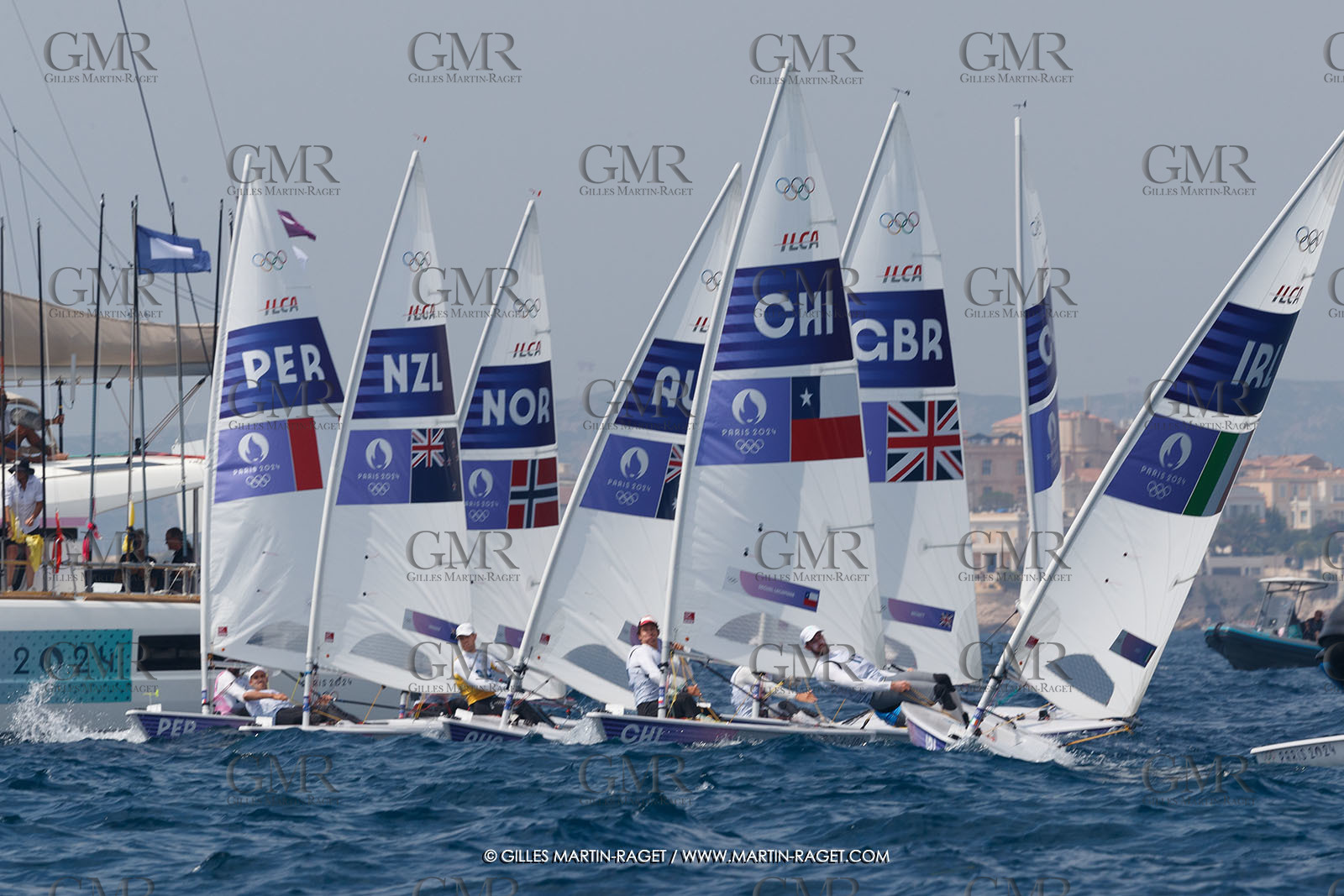 07 08 2024, Marseille (FRA), Paris 2024 Olympic Games, Sailing, Race Day 10, ILCA Medals races