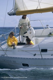 Voile, croisière, personnages, enfants à bord