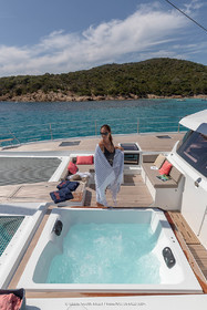 30 08 2018, Porto Vecchio (FRA, South Corsica) Chantier Fountaine-Pajot, Alegria 67