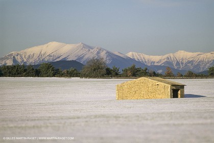 France, Provence, Neige en hiver   Snow in Provence