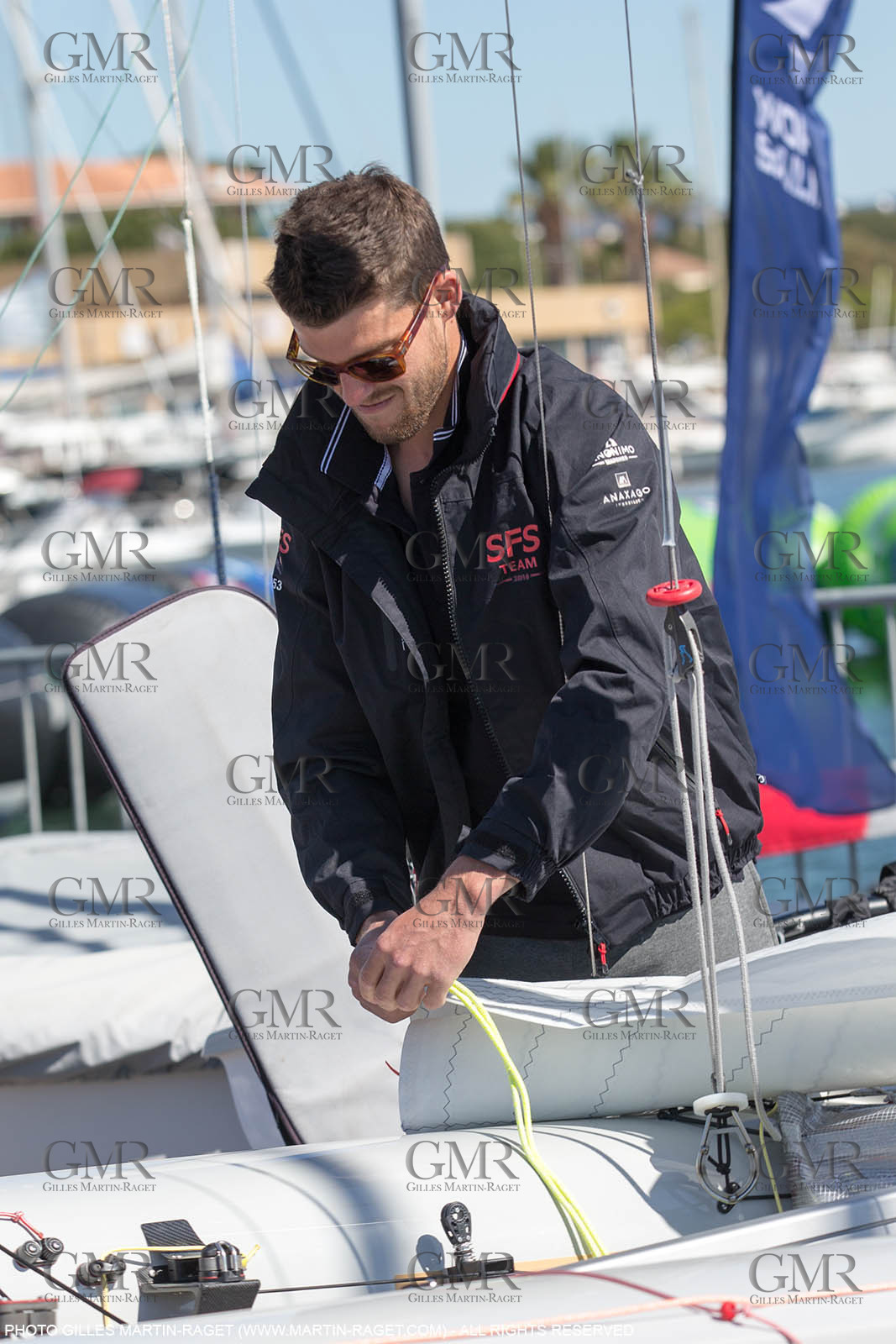 25 04 2016, Hyères (FRA,83), Jeux Olympiques Rio 2016, voile, 470, Sofian Bouvet   Jeremie Mion, SFS Voile