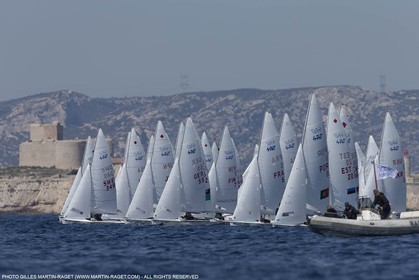10 04 2015, Marseille (FRA), Yachting Club de la Pointe Rouge - Coupe Internationale de Printemps des 470, Day 3