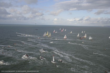 Transat Jacques Vabre 2005, départ des monocoques