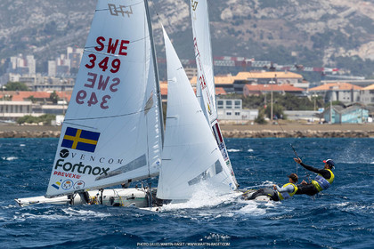 15 07 2023, Marseille (FRA), Paris 2024 Olympic Games Sailing Test Event, Day 6, 470 Medal Race