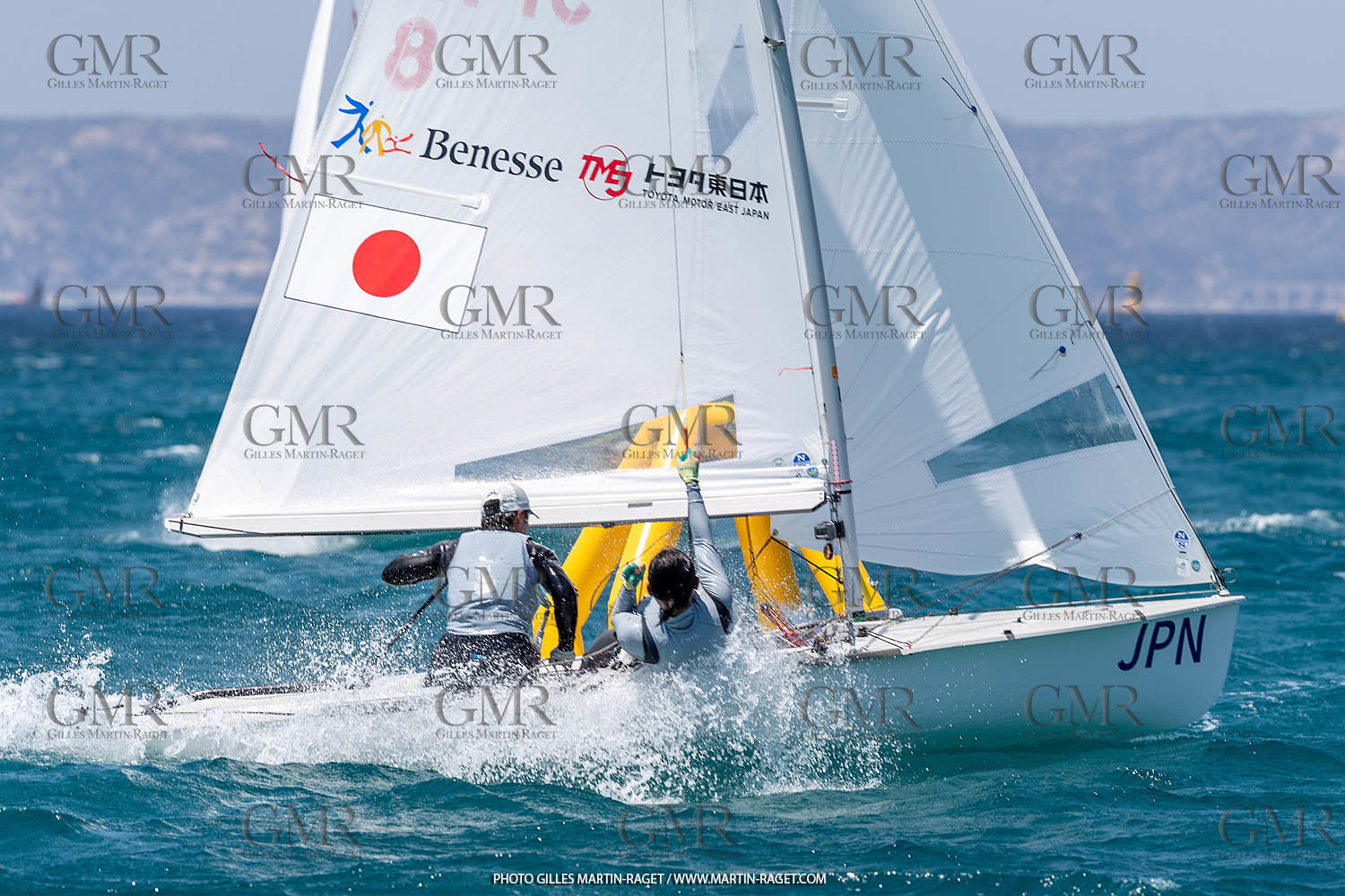 15 07 2023, Marseille (FRA), Paris 2024 Olympic Games Sailing Test Event, Day 6, 470 Medal Race