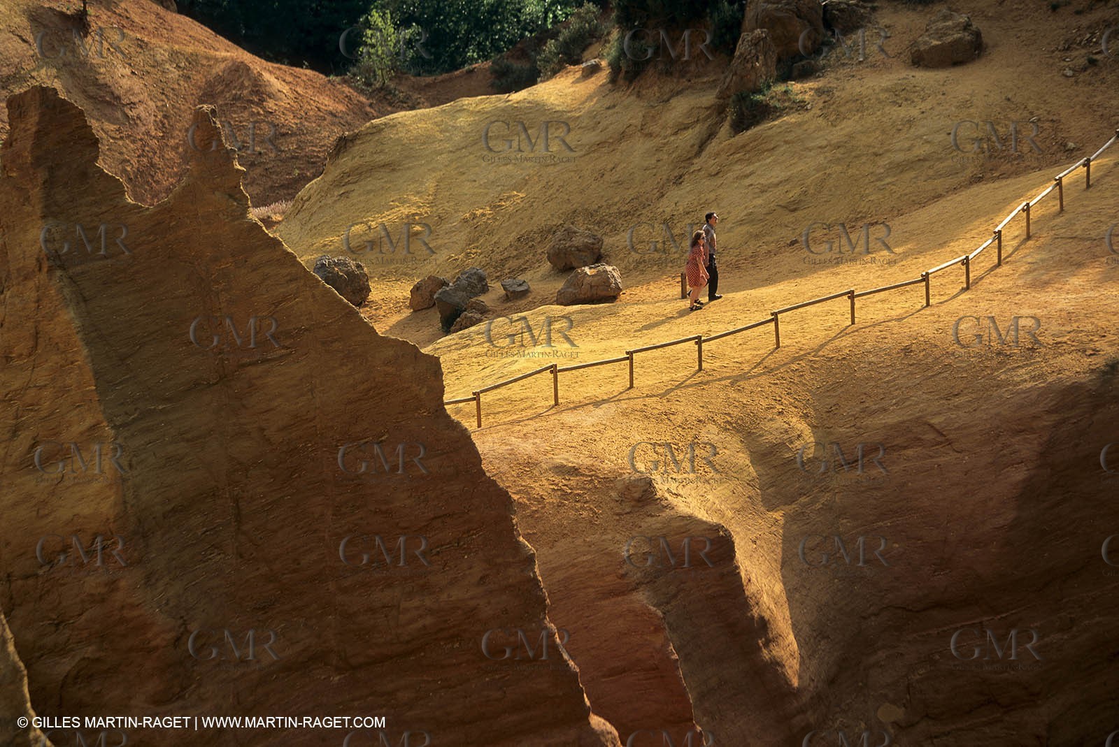 France, Provence, Luberon, Carrières d'ocre près d'Apt, ocher stone pit near Apt