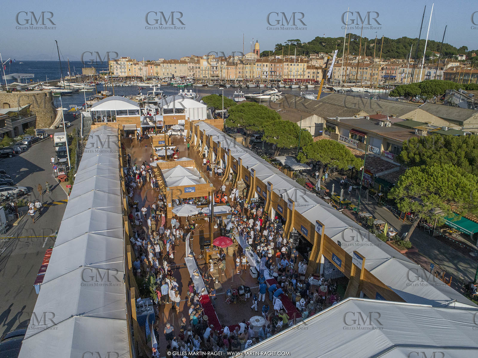 29 09 2018, Saint-Tropez (FRA,83), Voiles de Saint-Tropez 2019, Arrival Cannes-Saint-Tropez and trainings, inauguration du village