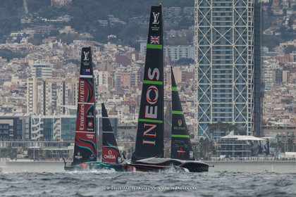 18 10 2024, Barcelona (ESP), Louis Vuitton 37th America's Cup, Final Match, Race Day 5, Race 8