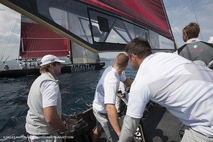 19 05 2010 - La Maddalena (ITA, Sardinia) Louis Vuitton Trophy - BMW ORACLE Racing - Training